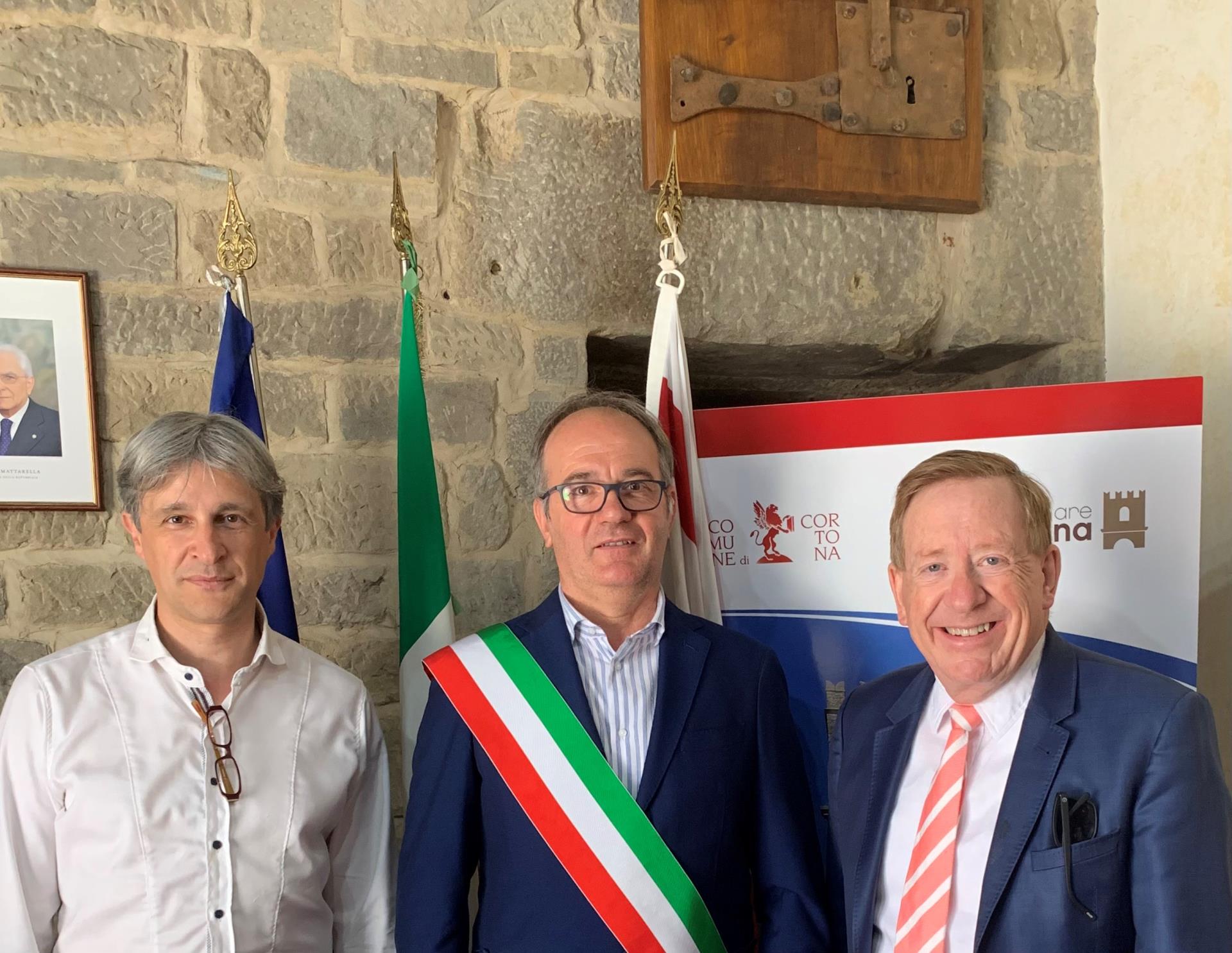 Cortona, Italy Mayors and Deputy Mayor