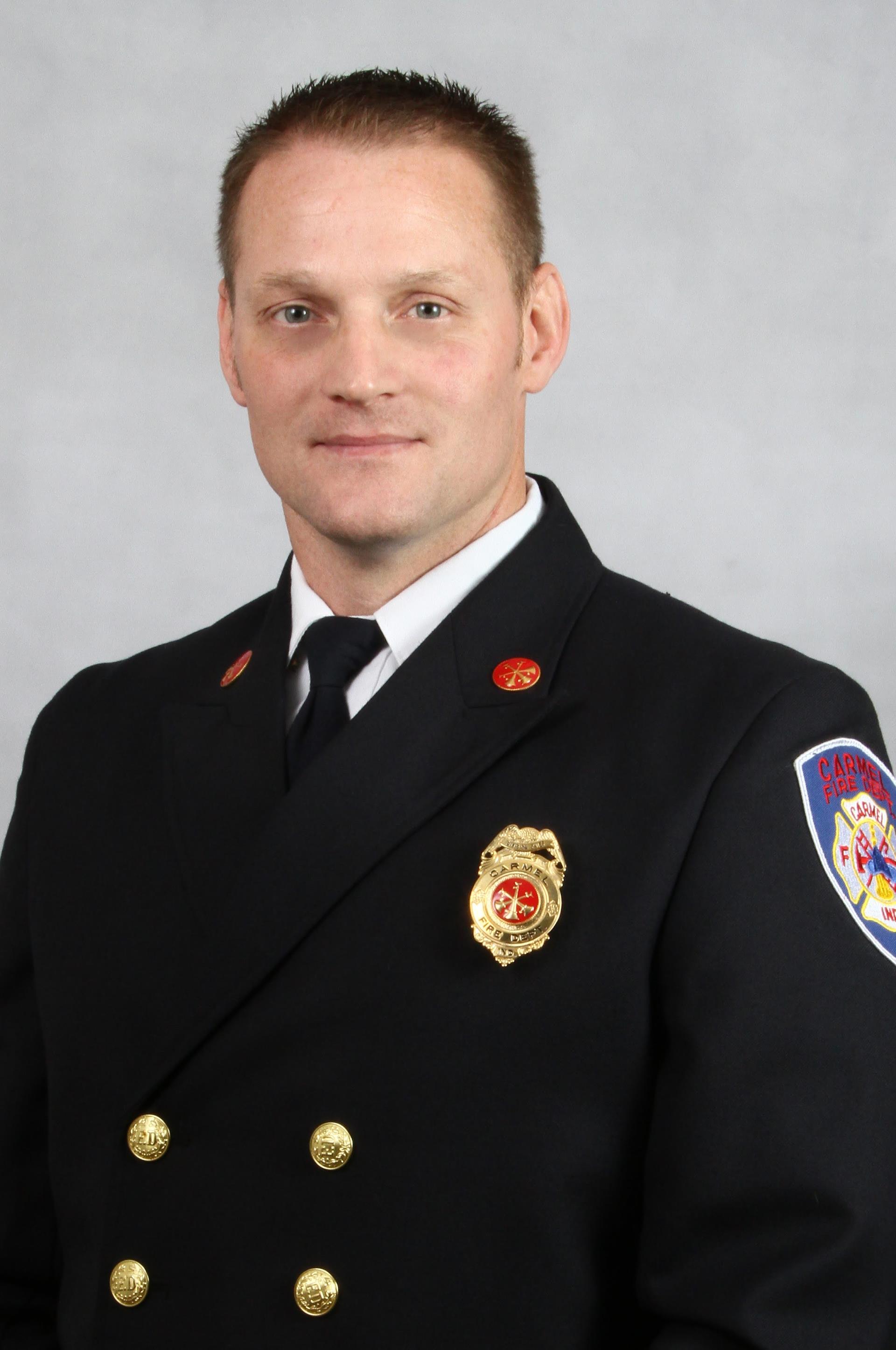 Portrait of firefighter Luke Ray