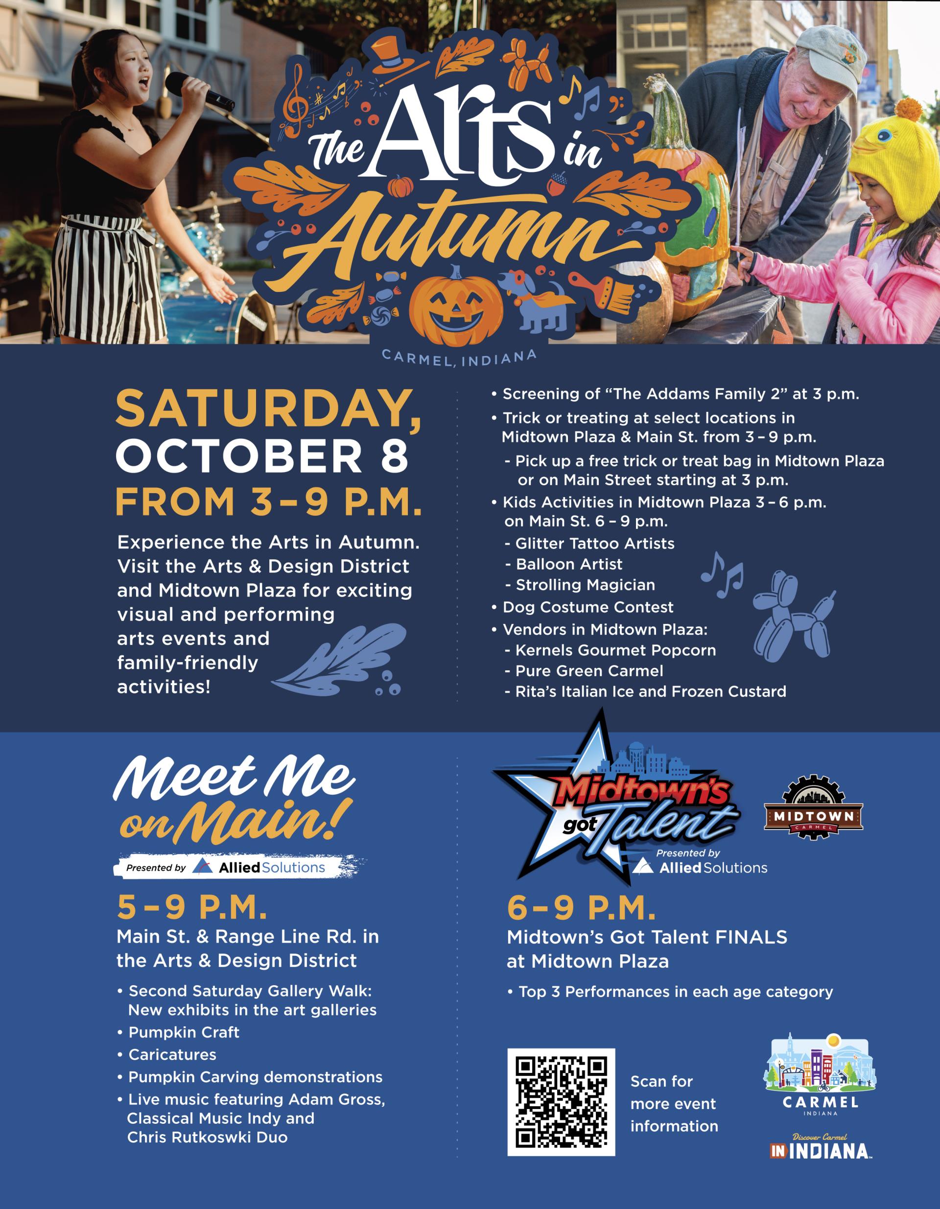 2022 Arts in Autumn flyer