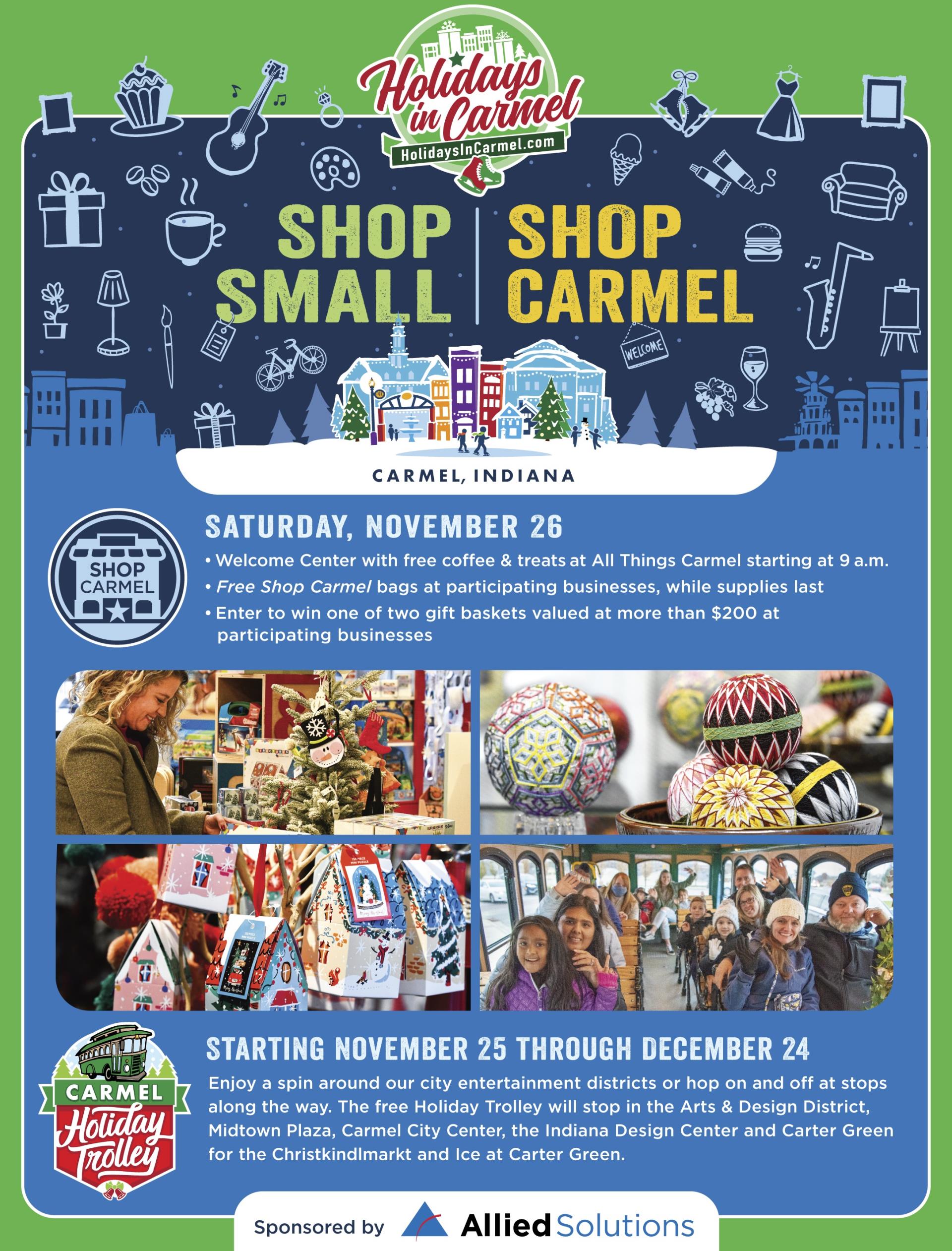 Shop Small Shop Carmel - Holiday Trolley