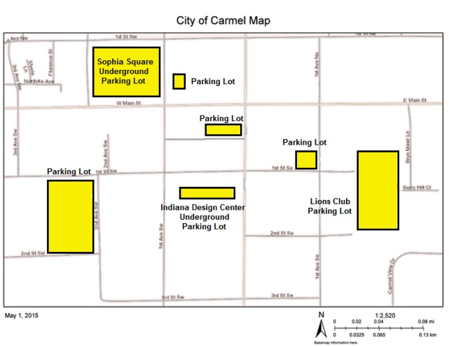 Merchants Parking Map