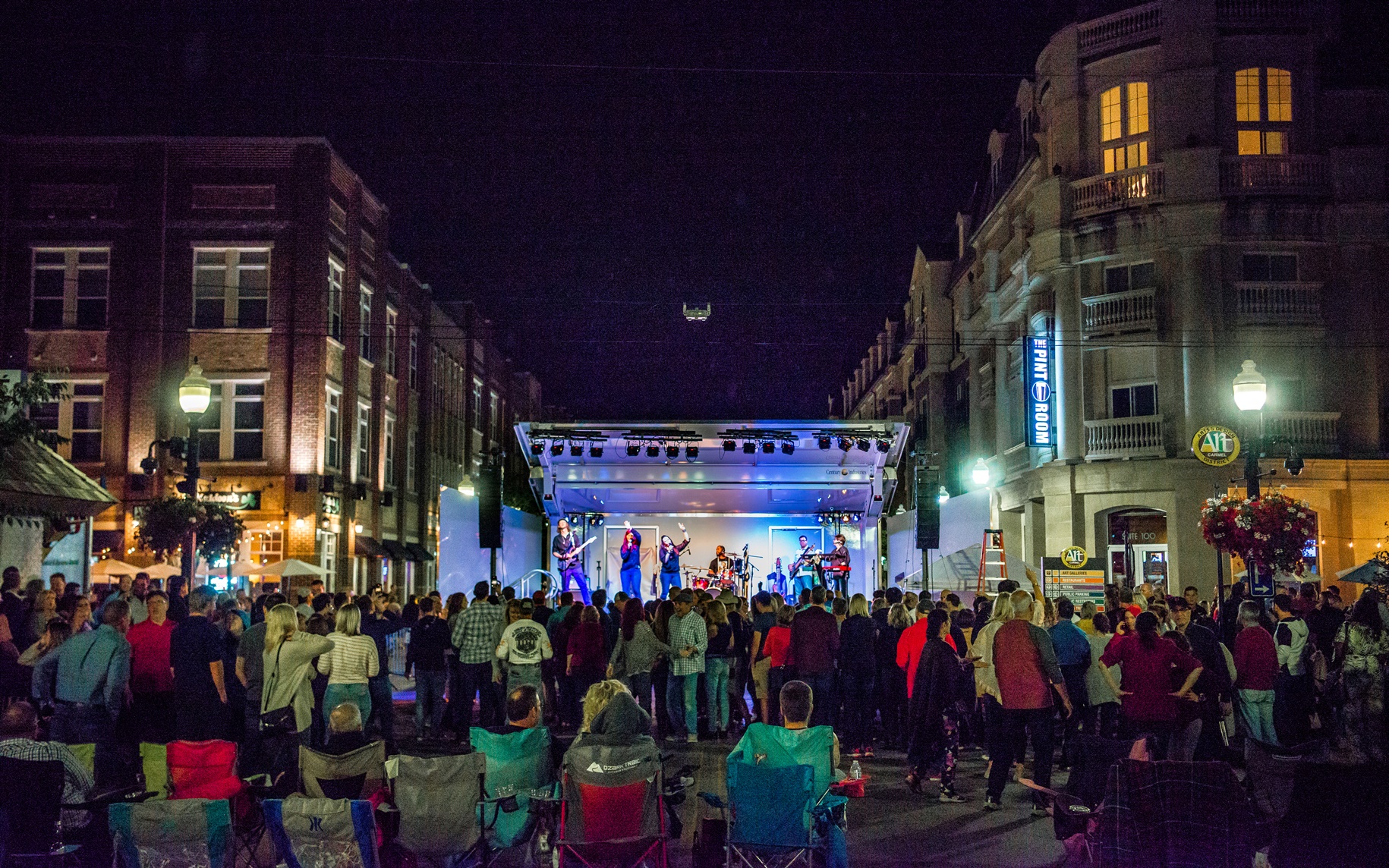 Carmel Late Night on Main evening fall - late summer